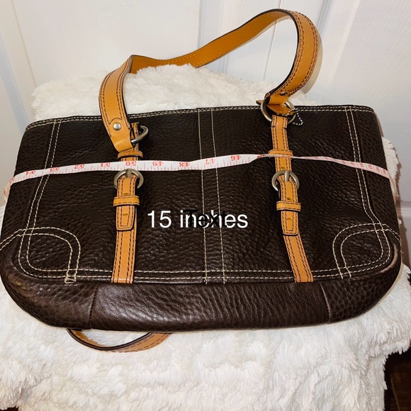 Dark Brown leather COACH Shoulder Bag/Purse - Picture 2 of 13